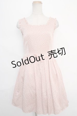 画像: MILK /ドットドレス - ベージュ×ピンク Y-24-05-25-062-ML-OP-AS-ZI