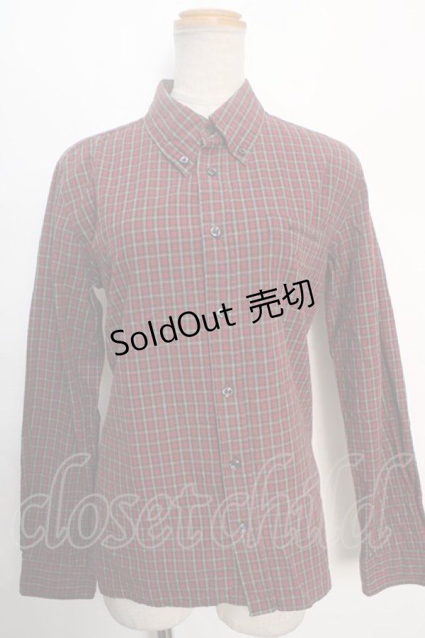 画像1: SEXY DYNAMITE LONDON (CHOICE) /チェックシャツ  赤 Y-24-06-01-068-PU-BL-AS-ZT315 (1)
