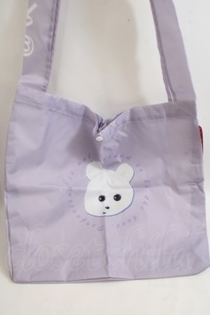 画像: ACDC RAG / くまきちエコバッグ  ラベンダー Y-24-06-01-023-PU-BG-SZ-ZT-K016