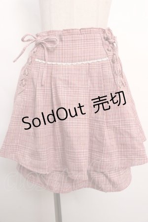 画像: axes femme kawaii / ツイードキュロット  ピンク Y-24-06-04-155-AX-PA-AS-OS
