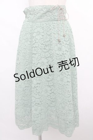 画像: axes femme / レーススカート  グリーン Y-24-06-08-203-AX-SK-AS-ZT330