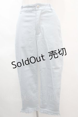 画像: axes femme /  フリルパンツ  サックス Y-24-06-11-134-AX-PA-AS-ZT393