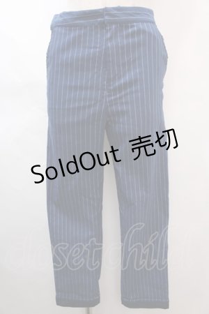 画像: axes femme /  ストライプパンツ  紺 Y-24-06-11-139-AX-PA-AS-ZT396