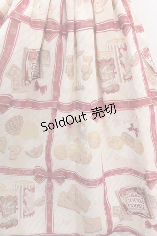 画像4: Angelic Pretty / Cream Cookie Collectionハイウエストジャンパースカートセット  ワイン Y-24-06-17-106-AP-OP-SZ-ZY (4)