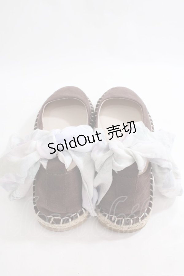 画像3: axes femme / リボン付きエスパドリーユ L ブラウン Y-24-06-17-016-AX-SH-SZ-ZT-K005 (3)