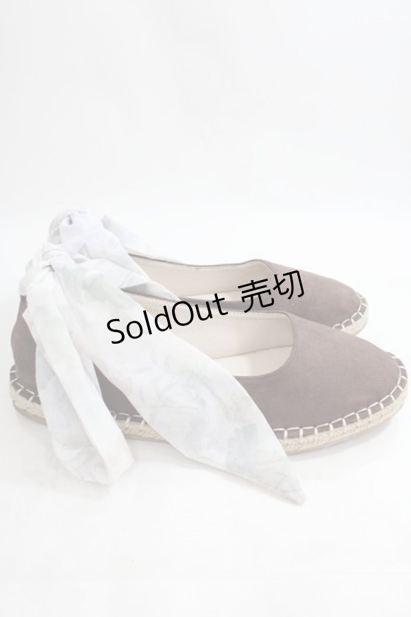 画像4: axes femme / リボン付きエスパドリーユ L ブラウン Y-24-06-17-016-AX-SH-SZ-ZT-K005 (4)