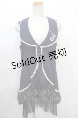 画像: axes femme /  フリルロングベスト   Y-24-06-22-109-AX-TO-AS-ZT135