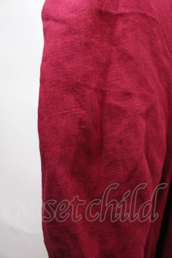 画像3: Franche Lippee / ねこボタンワンピース M ボルドー Y-24-06-22-137-LO-OP-SZ-ZT384 (3)