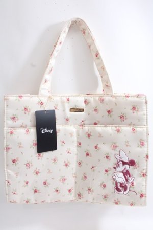 画像: Maison de FLEUR / Minnie Mouse/フラワープリントトートバッグ F ピンク Y-24-06-27-063-LO-BG-SZ-ZT-K012