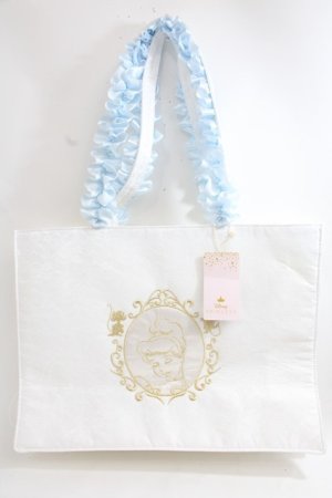 画像: Maison de FLEUR / EC限定Cinderella/スクエアトートバッグ F アイボリー Y-24-06-27-069-LO-BG-SZ-ZT-K012