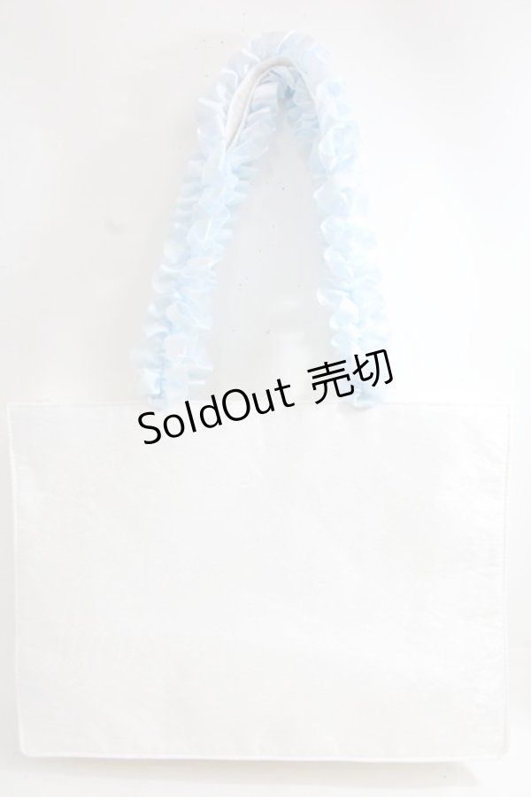 画像2: Maison de FLEUR / EC限定Cinderella/スクエアトートバッグ F アイボリー Y-24-06-27-069-LO-BG-SZ-ZT-K012 (2)