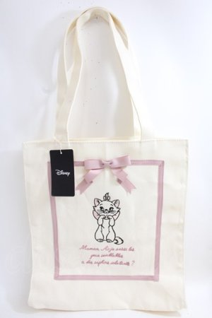 画像: Maison de FLEUR / Disney Marie/スクエアトートバッグ F ピンク Y-24-06-27-070-LO-BG-AS-ZT-K012