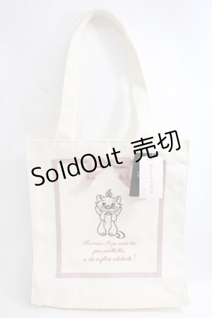 画像: Maison de FLEUR / Disney Marie/スクエアトートバッグ F ピンク Y-24-06-27-072-LO-BG-SZ-ZTK012