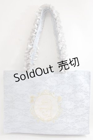 画像: Maison de FLEUR / Cinderella/スクエアトートバッグ F ブルー Y-24-06-27-079-LO-BG-SZ-ZT-K012