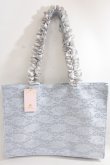 画像2: Maison de FLEUR / Cinderella/スクエアトートバッグ F ブルー Y-24-06-27-079-LO-BG-SZ-ZT-K012 (2)