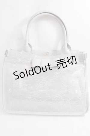画像: Maison de FLEUR / BAGクリアトートバッグ F グレー Y-24-06-27-089-LO-BG-AS-ZT-K012