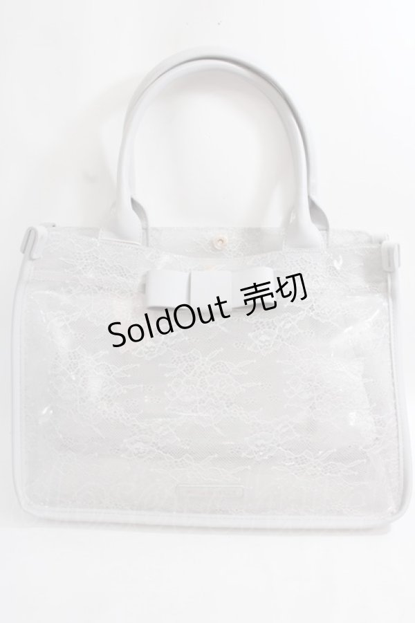 画像1: Maison de FLEUR / BAGクリアトートバッグ F グレー Y-24-06-27-089-LO-BG-AS-ZT-K012 (1)