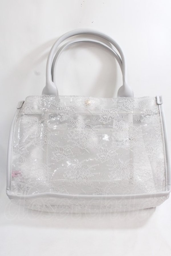 画像2: Maison de FLEUR / BAGクリアトートバッグ F グレー Y-24-06-27-089-LO-BG-AS-ZT-K012 (2)