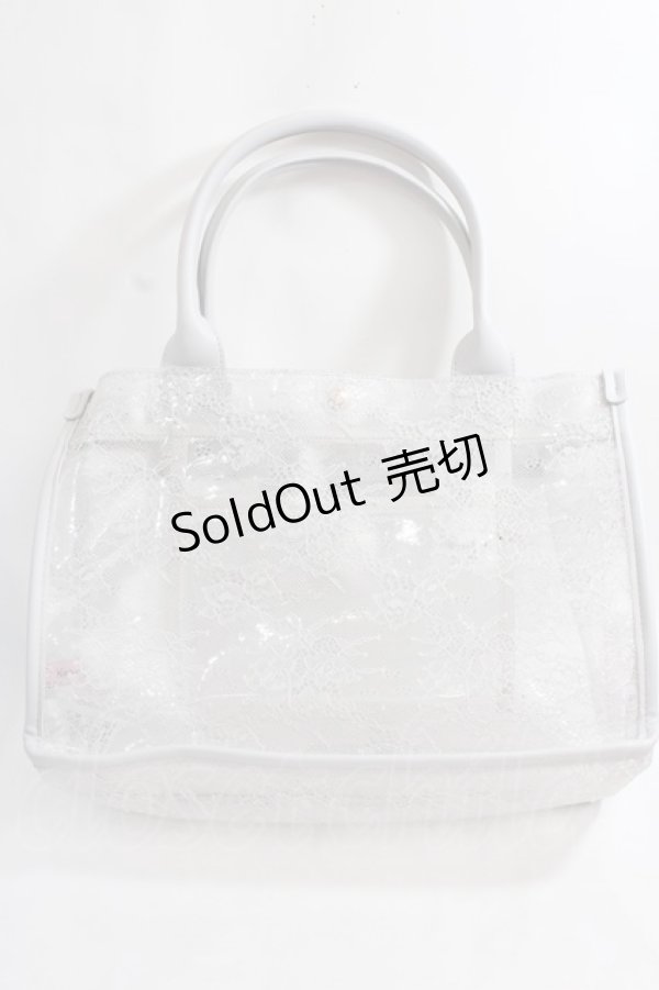 画像2: Maison de FLEUR / BAGクリアトートバッグ F グレー Y-24-06-27-089-LO-BG-AS-ZT-K012 (2)