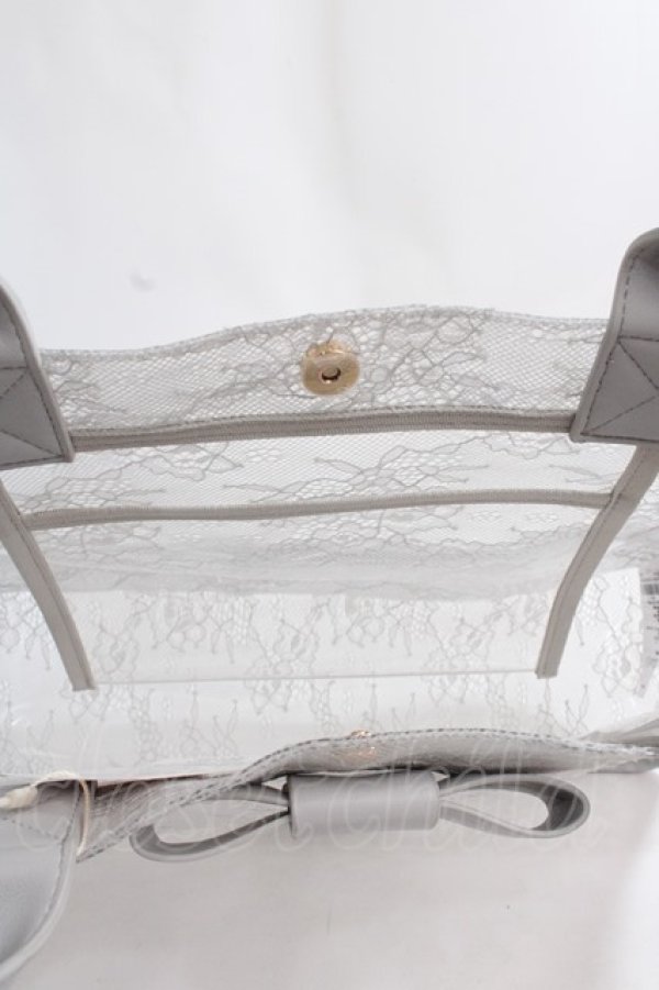 画像3: Maison de FLEUR / BAGクリアトートバッグ F グレー Y-24-06-27-089-LO-BG-AS-ZT-K012 (3)