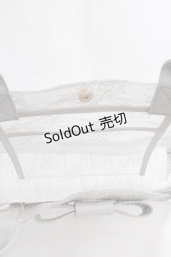 画像3: Maison de FLEUR / BAGクリアトートバッグ F グレー Y-24-06-27-089-LO-BG-AS-ZT-K012 (3)
