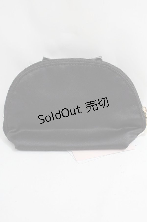 画像2: Maison de FLEUR / Minnie Mouse/ラウンドポーチ F ブラック Y-24-06-27-002-LO-ZA-SZ-ZT-K015 (2)