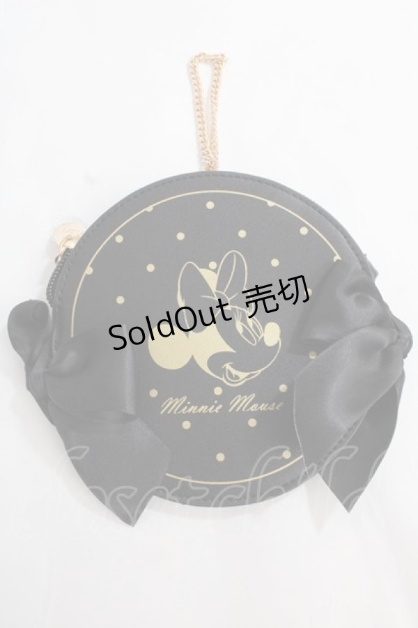 画像1: Maison de FLEUR / Minnie Mouse/コインケース F ブラック Y-24-06-27-038-LO-ZA-AS-ZT-K015 (1)