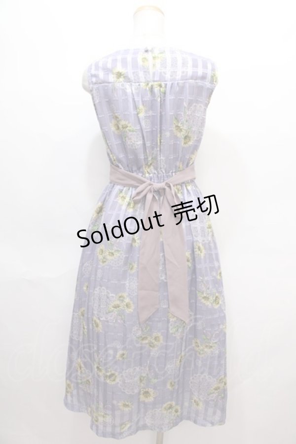 画像2: axes femme POETIQUE / ヒマワリレースロングワンピース M ラベンダー Y-24-07-01-131-AX-OP-SZ-ZI (2)