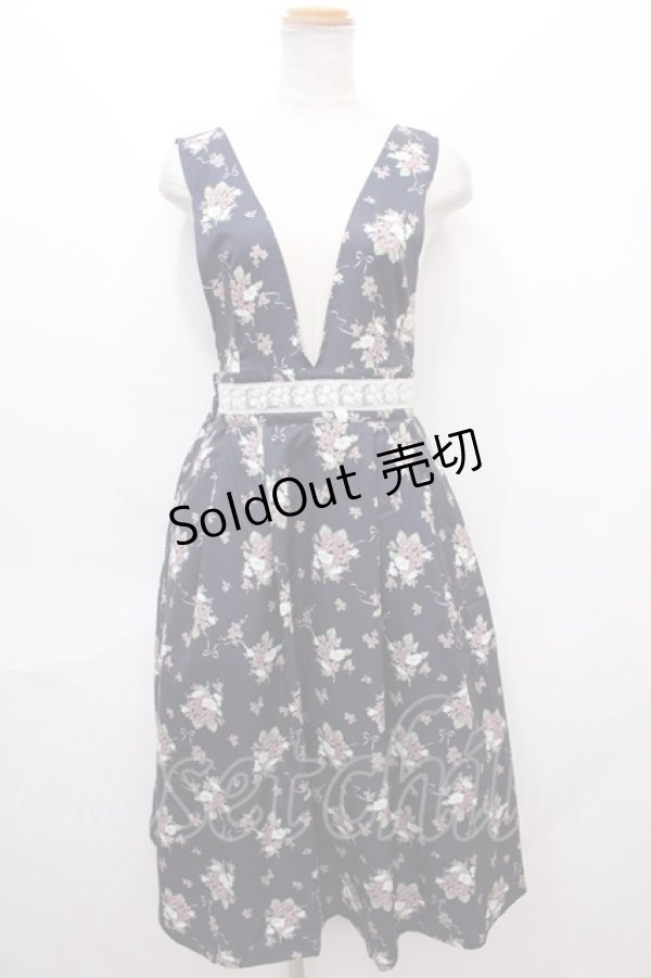 画像1: axes femme / 2023年福袋ワンピース M 紺 Y-24-07-01-146-AX-OP-SZ-ZT321 (1)