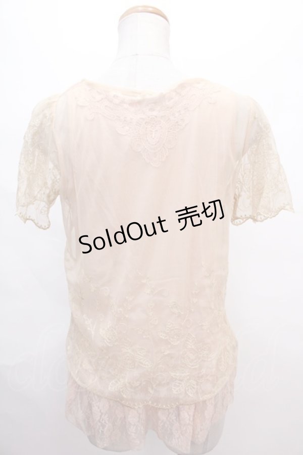 画像2: axes femme / タンク付きアンサンブルプルオーバー M ピンク Y-24-07-13-030-AX-TO-SZ-ZT360 (2)