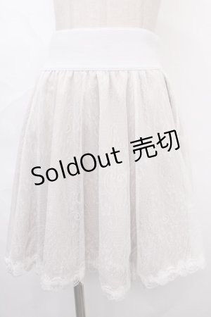 画像: Rozen Kavalier / 総レーススカート  白 Y-24-07-15-205-OO-SK-SZ-ZT066