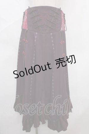 画像: Ozz oneste / 蝶舞秋園スカート  パープル Y-24-07-15-209-OO-SK-SZ-ZS