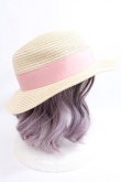 画像4: m petit by misako / TT*AMPLリボンカンカン帽 57.5cm 中薄橙 Y-24-08-01-051-LO-AC-SZ-ZT308 (4)