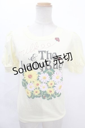 画像: MILK / Lady Bug パフ Tee  イエロー Y-24-08-04-098-ML-TO-SZ-ZI
