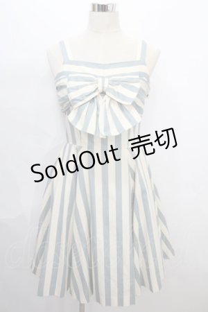 画像: MILK / 60'sドレス  サックス×アイボリー Y-24-08-04-200-ML-OP-SZ-ZT406