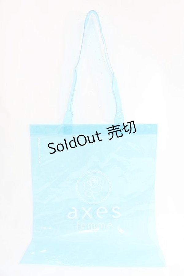 画像1: axes femme / クリアトートバッグ  サックス Y-24-08-04-035-AX-BG-SZ-ZY (1)