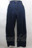 画像1: axes femme / フラッシャー付デニムパンツ L インディゴ Y-24-08-07-120-AX-PA-SZ-ZT281 (1)
