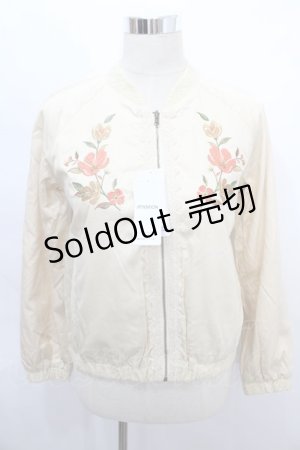 画像: axes femme / 刺繍入リバーシブルスカジャン M キナリ Y-24-08-10-100-AX-TO-SZ-ZT125