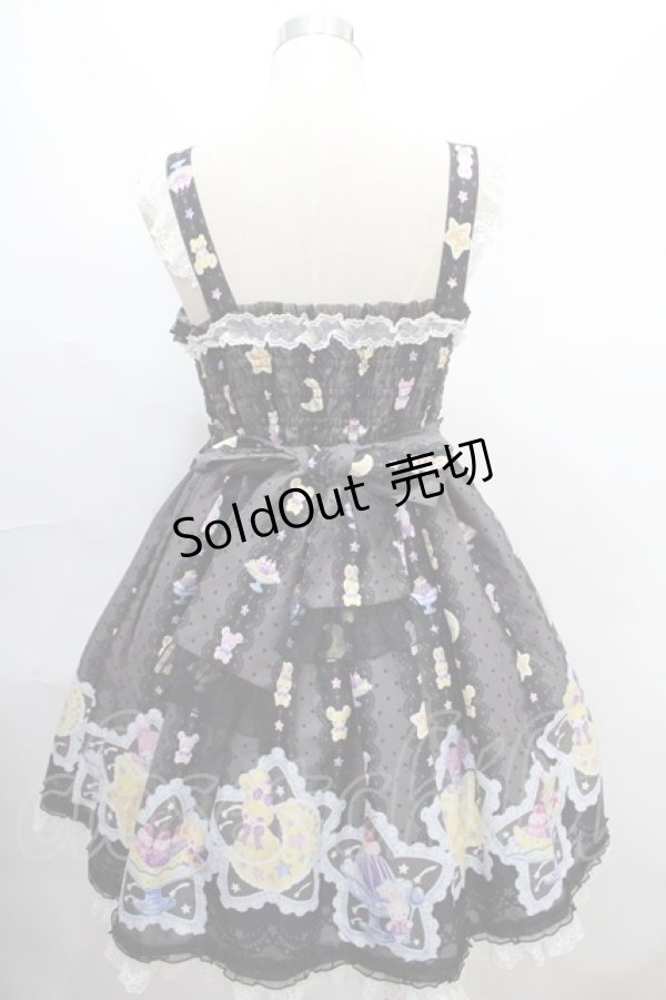 画像2: Angelic Pretty / Dreamy Night Cakesジャンパースカート  クロ Y-24-08-10-121-AP-OP-SZ-ZY (2)