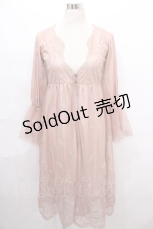 画像: axes femme / 総レースガウン M アワピンク Y-24-08-10-136-AX-TO-SZ-ZT205