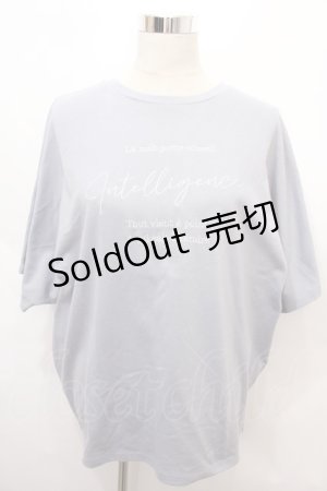 画像: axes femme / ドルマン袖カラーＴシャツ M サックス Y-24-08-13-111-AX-TS-SZ-ZT393
