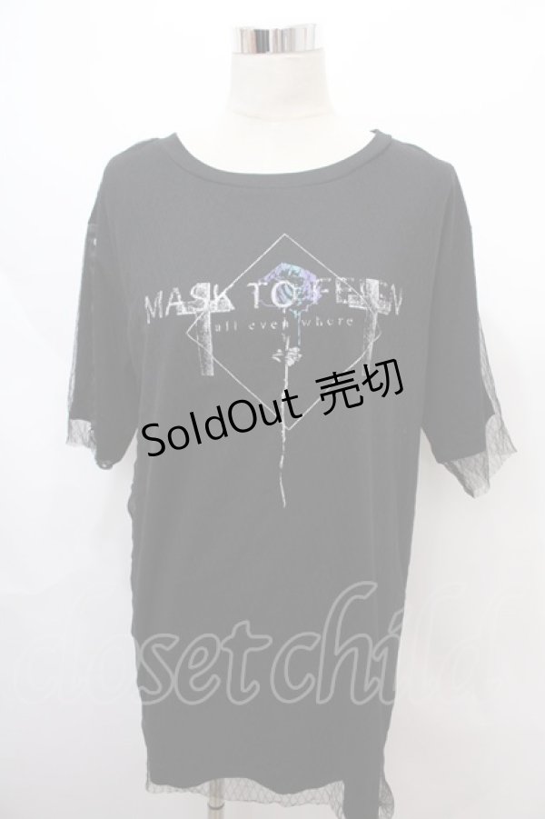 画像1: SEX POT ReVeNGe /ACK POISON MESH LAYERED カットソー L 黒 Y-24-08-13-123-SP-TO-SZ-ZT340 (1)