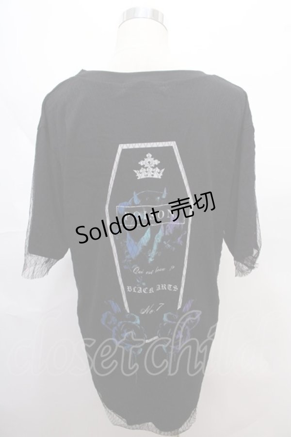 画像2: SEX POT ReVeNGe /ACK POISON MESH LAYERED カットソー L 黒 Y-24-08-13-123-SP-TO-SZ-ZT340 (2)