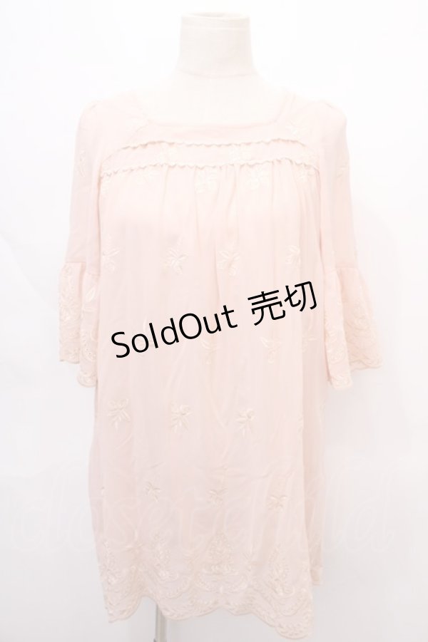 画像1: axes femme / チュニック M ピンク Y-24-08-13-166-AX-OP-SZ-ZT126 (1)