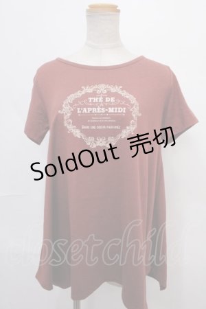 画像: axes femme / AラインTシャツ M 茶 Y-24-09-02-036-AX-TS-SZ-ZT427