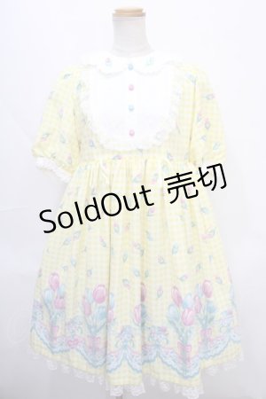 画像: Angelic Pretty / Tulip Bouquetワンピース  イエロー Y-24-09-12-092-AP-OP-SZ-ZY