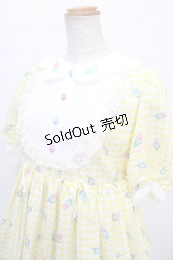 画像3: Angelic Pretty / Tulip Bouquetワンピース  イエロー Y-24-09-12-092-AP-OP-SZ-ZY (3)