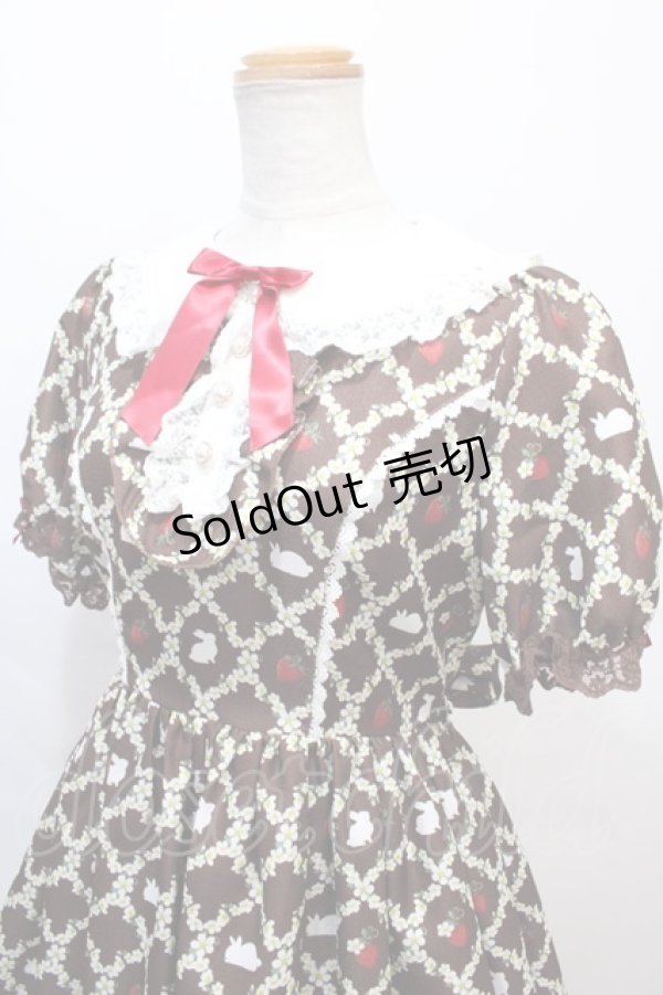 画像3: axes femme kawaii / ベリーフィールズワンピース M ブラウン Y-24-09-12-114-AX-OP-SZ-OS (3)
