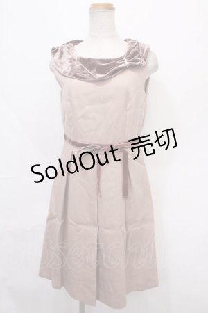 画像: axes femme / ロールカラーワンピース M アワピンク Y-24-09-15-065-AX-OP-SZ-ZI