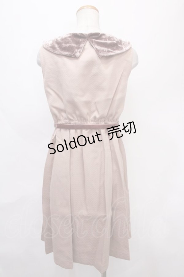 画像2: axes femme / ロールカラーワンピース M アワピンク Y-24-09-15-065-AX-OP-SZ-ZI (2)